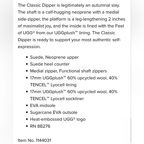 UGG Women's 9 Classic Dipper Boot Chestnut *NEW In Box* - Picture 7 of 7